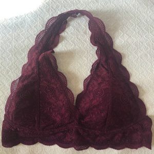 Aeropostale Maroon/Burgundy Lace Bralette